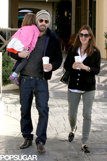 Ben Affleck and Jennifer Garner took Seraphina on a coffee run.
Ben Affleck and Jennifer Garner took Seraphina on a coffee run.