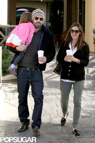 Ben Affleck and Jennifer Garner took Seraphina on a coffee run.
Ben Affleck and Jennifer Garner took Seraphina on a coffee run.