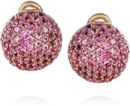 Carolina Bucci 18-karat rose gold and sapphire earrings