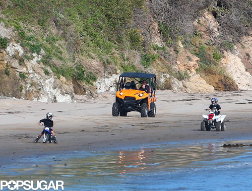 The Jolie-Pitts Mix Shopping and Sand on a Family Weekend The Jolie-Pitts Mix Shopping and Sand on a Family Weekend