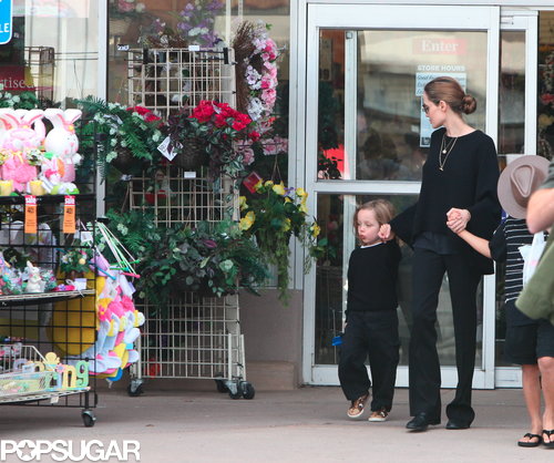 The Jolie-Pitts Mix Shopping and Sand on a Family Weekend The Jolie-Pitts Mix Shopping and Sand on a Family Weekend