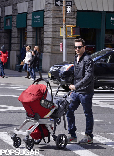Brian Austin Green Hits the NYC Streets With Adorable Noah Brian Austin Green Hits the NYC Streets With Adorable Noah