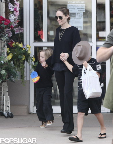 The Jolie-Pitts Mix Shopping and Sand on a Family Weekend The Jolie-Pitts Mix Shopping and Sand on a Family Weekend