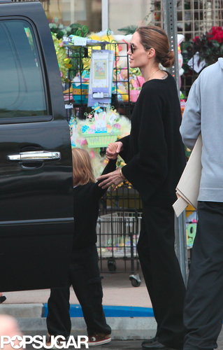 The Jolie-Pitts Mix Shopping and Sand on a Family Weekend The Jolie-Pitts Mix Shopping and Sand on a Family Weekend