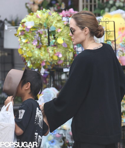 The Jolie-Pitts Mix Shopping and Sand on a Family Weekend The Jolie-Pitts Mix Shopping and Sand on a Family Weekend
