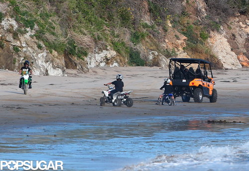 The Jolie-Pitts Mix Shopping and Sand on a Family Weekend The Jolie-Pitts Mix Shopping and Sand on a Family Weekend