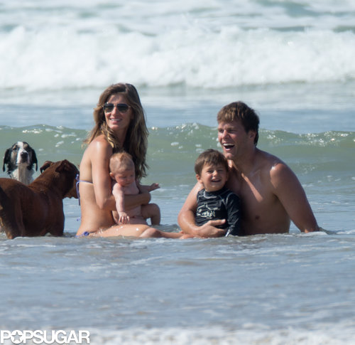 Bikini-Clad Gisele Hits the Beach With Shirtless Tom, Baby Vivian, Jack, and Ben Bikini-Clad Gisele Hits the Beach With Shirtless Tom, Baby Vivian, Jack, and Ben
