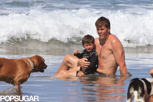 Tom Brady went shirtless.
Tom Brady went shirtless.