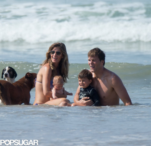 Bikini-Clad Gisele Hits the Beach With Shirtless Tom, Baby Vivian, Jack, and Ben Bikini-Clad Gisele Hits the Beach With Shirtless Tom, Baby Vivian, Jack, and Ben
