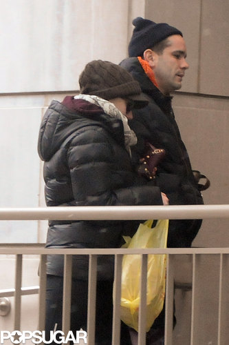 Scarlett Johansson Takes a Snowy City Stroll With Romain Scarlett Johansson Takes a Snowy City Stroll With Romain