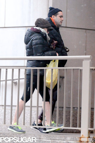 Scarlett Johansson Takes a Snowy City Stroll With Romain Scarlett Johansson Takes a Snowy City Stroll With Romain