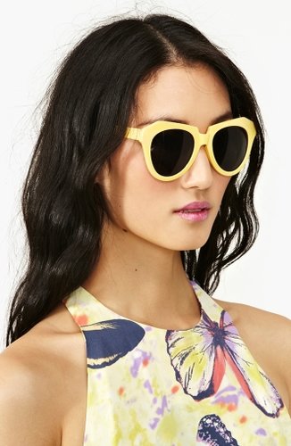 Yellow sunglasses are not for the timid. If you want to get noticed, then we recommend you do so with these funky yellow sunglasses from Nasty Gal ($18).
Yellow sunglasses are not for the timid. If you want to get noticed, then we recommend you do so with these funky yellow sunglasses from Nasty Gal ($18).