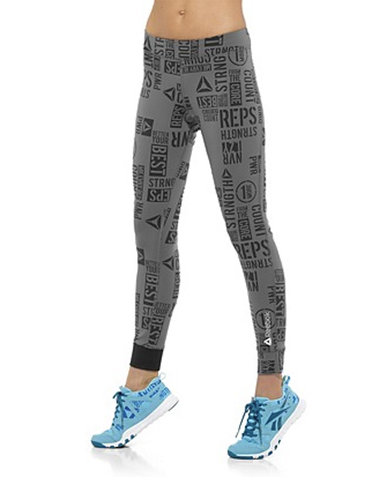 In need of a little help to make it through those final reps? These PWR Reebok leggings ($60) are covered in extra motivation.
In need of a little help to make it through those final reps? These PWR Reebok leggings ($60) are covered in extra motivation.