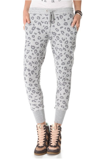 At a cozy yoga weekend session, crawl into these leopard sweats ($135). They'll be a roaring hit with your studio pals.
At a cozy yoga weekend session, crawl into these leopard sweats ($135). They'll be a roaring hit with your studio pals.