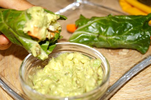 Cauliflower-Avocado Wraps (vegan)