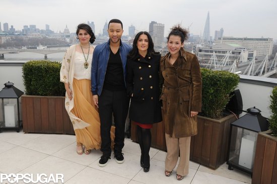 Salma Hayek and John Legend were joined by Sharmeen Obaid-Chinoy and Mariane Pearl.
Salma Hayek and John Legend were joined by Sharmeen Obaid-Chinoy and Mariane Pearl.