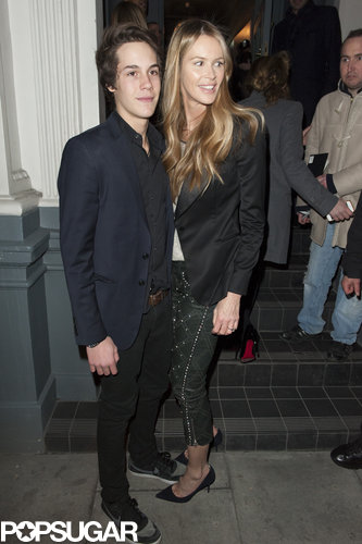 Elle Macpherson posed with her son at an event in London.
Elle Macpherson posed with her son at an event in London.
