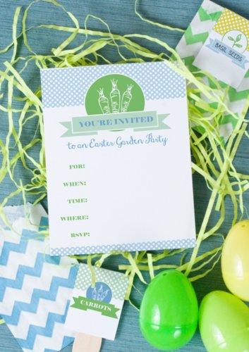 Easter Garden Party Invitation Easter Garden Party Invitation