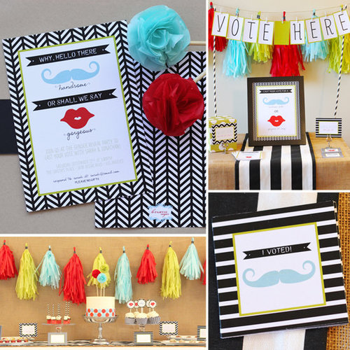 A Mod Gender Reveal Party A Mod Gender Reveal Party
