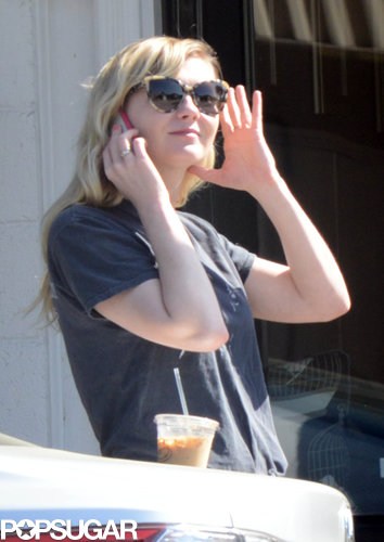 Kirsten Dunst Trades Brad Pitt Talk For a Coffee Stop Kirsten Dunst Trades Brad Pitt Talk For a Coffee Stop