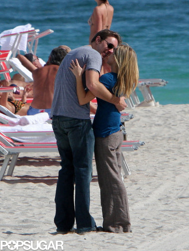 Dax Shepard and Kristen Bell stopped on the beach in Miami to make out in January 2008.
Dax Shepard and Kristen Bell stopped on the beach in Miami to make out in January 2008.