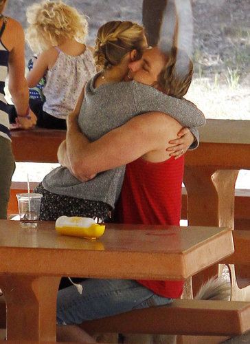 Kristen Bell and Dax Shepard embraced during a March 2012 day at LA's Griffith Park.
Kristen Bell and Dax Shepard embraced during a March 2012 day at LA's Griffith Park.