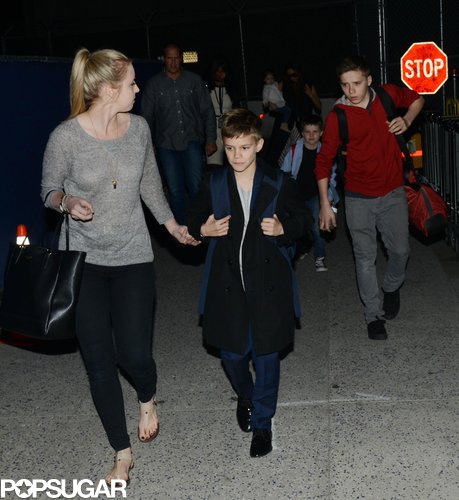 Romeo, Brooklyn, and Cruz arrived with their mom in LA.
Romeo, Brooklyn, and Cruz arrived with their mom in LA.