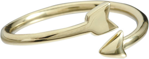 Finn Yellow Gold Arrow Ring