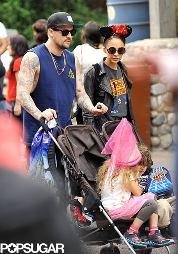 Nicole Richie and Joel Madden took their kids to Disneyland.
Nicole Richie and Joel Madden took their kids to Disneyland.