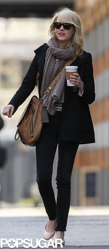 Emma Stone carried a coffee in NYC.
Emma Stone carried a coffee in NYC.
