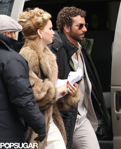 Jennifer Lawerence and Bradley Cooper hit their Boston set together.
Jennifer Lawerence and Bradley Cooper hit their Boston set together.