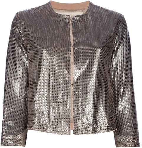 Drome shiny cropped jacket