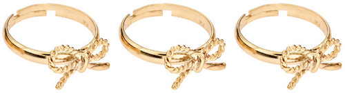 ASOS Pack of bow rings