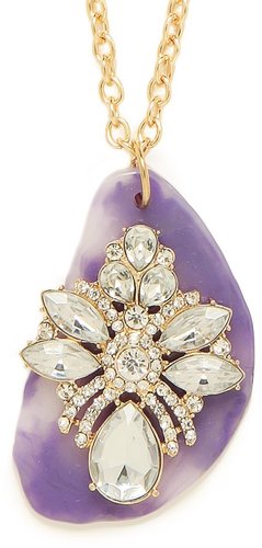 Lilac Gem Slice Pendant