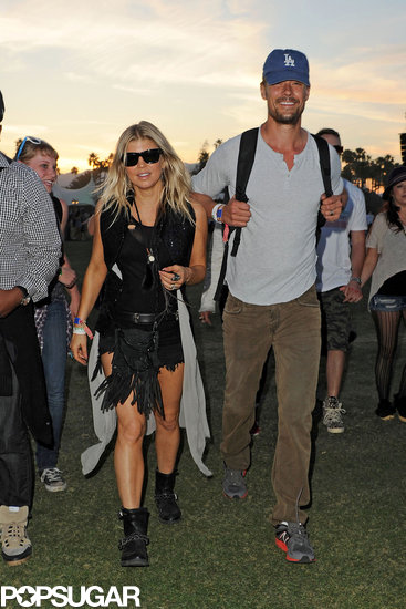 Fergie and Josh Duhamel popped up at the festival on the final day in 2012.
Fergie and Josh Duhamel popped up at the festival on the final day in 2012.