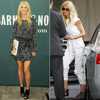 Gwyneth Paltrow Promotes Cookbook in Printed Dress