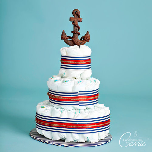 Nautically Themed Diaper Cake Nautically Themed Diaper Cake
