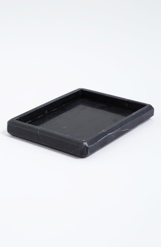 Waterworks 'Luna' Black Marble Soap Dish