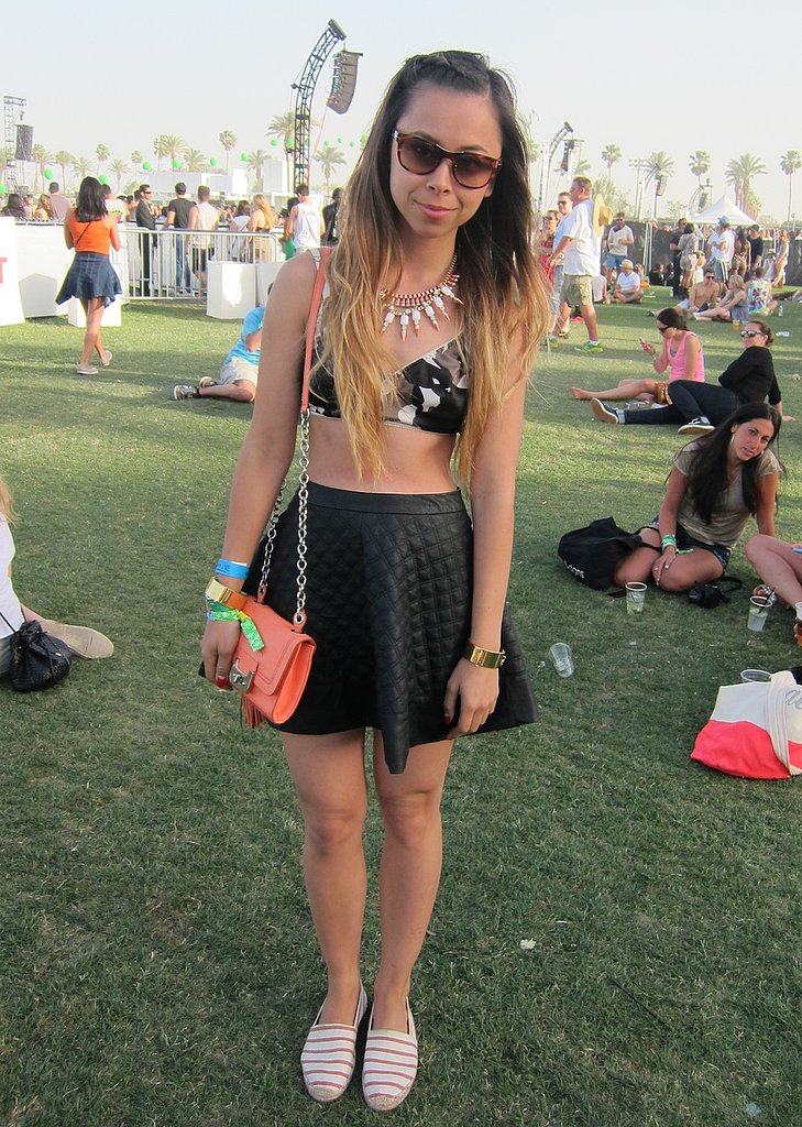 Stylist Ashely Weston paired a sweet bralette top with a Topshop quilted skirt, Diane von Furstenberg clutch, and Soludos espadrilles.
Source: Chi Diem Chau
Stylist Ashely Weston paired a sweet bralette top with a Topshop quilted skirt, Diane von Furstenberg clutch, and Soludos espadrilles.
Source: Chi Diem Chau