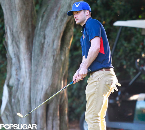 Justin Timberlake hit the golf course in Toluca Lake.
Justin Timberlake hit the golf course in Toluca Lake.
