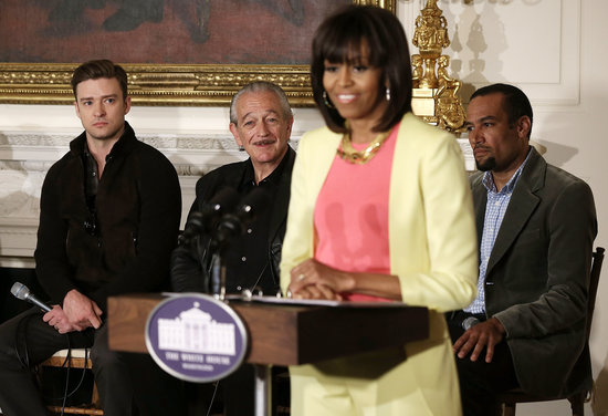 Justin Timberlake popped up at the White House to take part in Michelle Obama's Soulsville, USA: The History of Memphis Soul event.
Justin Timberlake popped up at the White House to take part in Michelle Obama's Soulsville, USA: The History of Memphis Soul event.