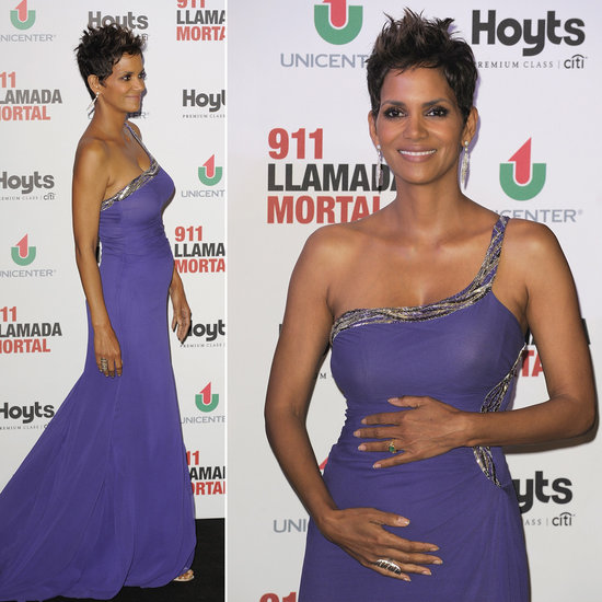 Halle Puts Her Baby Bump on Display in Buenos Aires Halle Puts Her Baby Bump on Display in Buenos Aires