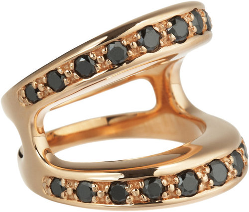 HOORSENBUHS Diamond & Rose Gold Masque Ring