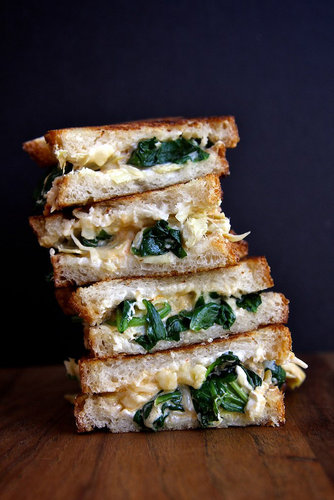Spinach and Artichoke Grilled Cheese Sandwich Spinach and Artichoke Grilled Cheese Sandwich