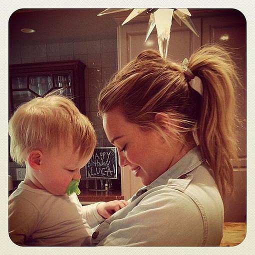 Hilary Duff cuddled with son Luca Comrie, who "loves buttons."
Source: Twitter user HilaryDuff
Hilary Duff cuddled with son Luca Comrie, who "loves buttons."
Source: Twitter user HilaryDuff