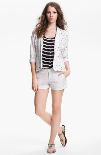 Caslon Roll Sleeve Knit Blazer