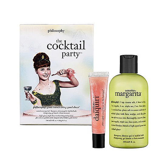 Overindulge in margaritas and daiquiris at the bachelorette party? Have your bridesmaids relive the experience sans alcohol with Philosophy's Cocktail Party Set ($20).
Overindulge in margaritas and daiquiris at the bachelorette party? Have your bridesmaids relive the experience sans alcohol with Philosophy's Cocktail Party Set ($20).