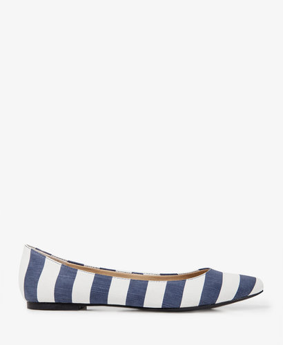 FOREVER 21 Striped Canvas Flats