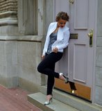 the perfect white blazer