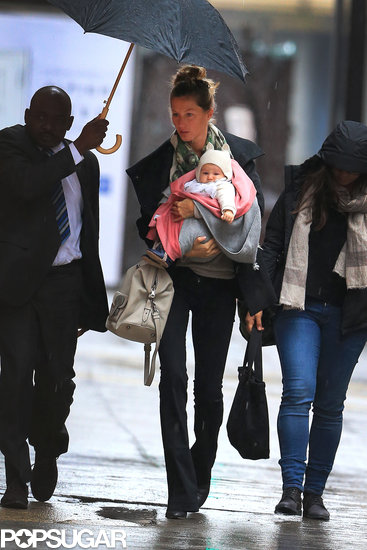 Gisele Bündchen carried Vivian in NYC. Gisele Bündchen carried Vivian in NYC.